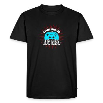 Grand frère famille frères et soeurs cadeau naissance - T-shirt Premium bio Homme - noir - Devant - Nico (187cm)