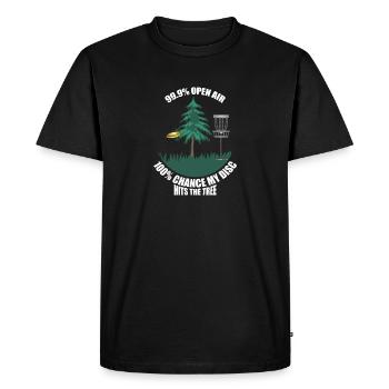 Disc Golf Rétro Design drôle pour les joueurs et - T-shirt Premium bio Homme - noir - Devant - Nico (187cm)