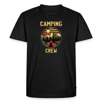 Jumelage camping crew family camper road trip 2021 - T-shirt Premium bio Homme - noir - Devant - Nico (187cm)