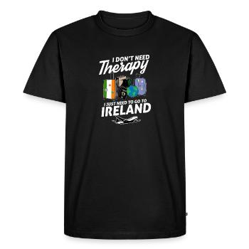 Ireland flag I Irish Souvenirs - T-shirt Premium bio Homme - noir - Devant - Nico (187cm)