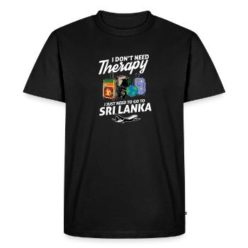 Sri Lanka flag I Sri Lanka Souvenirs - T-shirt Premium bio Homme - noir - Devant - Nico (187cm)