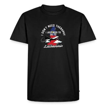 Liechtenstein flag I Liechtenstein Souvenirs - T-shirt Premium bio Homme - noir - Devant - Nico (187cm)