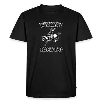 Rodeo - T-shirt Premium bio Homme - noir - Devant - Nico (187cm)