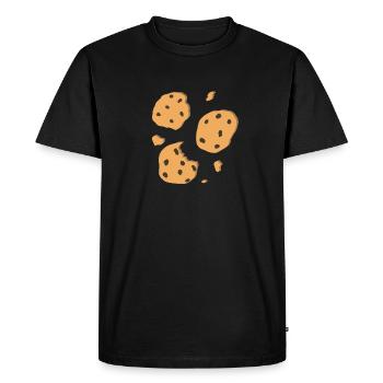 Cookies - T-shirt Premium bio Homme - noir - Devant - Nico (187cm)