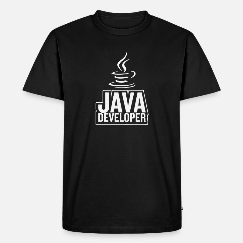Café Java Developer Coffee - T-shirt Premium bio Homme - noir