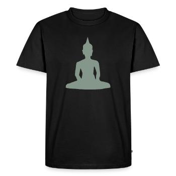 litte buddha - T-shirt Premium bio Homme - noir - Devant - Nico (187cm)