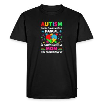 L’autisme n’est pas venu avec un manuel - T-shirt Premium bio Homme - noir - Devant - Nico (187cm)