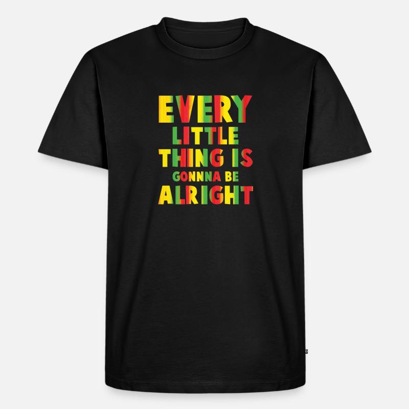 Reggae - Männer Premium Bio T-Shirt - Schwarz