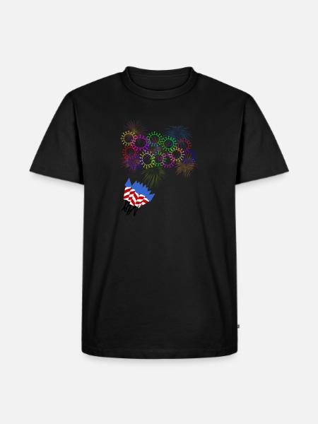 knaller - Männer Premium Bio T-Shirt - Schwarz