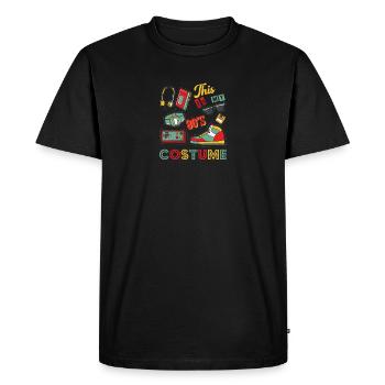 80's 90's This is My 80's Costume - T-shirt Premium bio Homme - noir - Devant - Nico (187cm)
