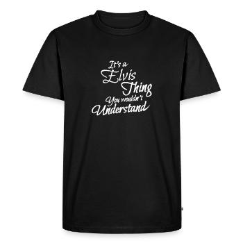 It is a elvis thing - T-shirt Premium bio Homme - noir - Devant - Nico (187cm)