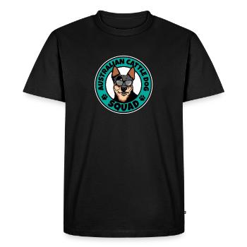 Australian Cattle Dog Squad Dog Lover Australian - Men's Premium Organic T-Shirt - black - Front - Nico (187cm)