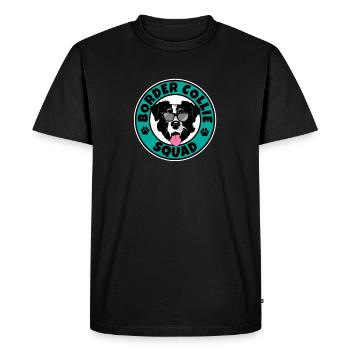 Border Collie Squad I Amoureux des chiens I Border Collie - T-shirt Premium bio Homme - noir - Devant - Nico (187cm)