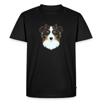 Australian Shepherd Lover I Dog Lover I Australian - Men's Premium Organic T-Shirt - black - Front - Nico (187cm)