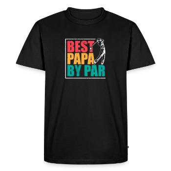 Amateur de golf Papa I Papa Père I Meilleur Papa Par - T-shirt Premium bio Homme - noir - Devant - Nico (187cm)
