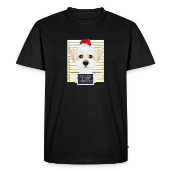 Cher Père Noël, je peux expliquer Noël maltais - T-shirt Premium bio Homme - noir - Devant - Nico (187cm)