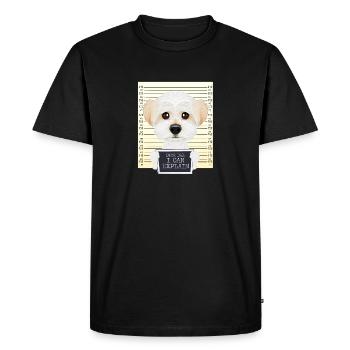 Cher papa je peux expliquer I maltais papa i maltais - T-shirt Premium bio Homme - noir - Devant - Nico (187cm)
