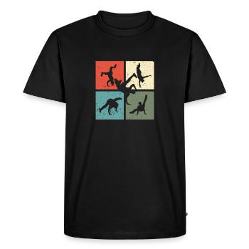 Breakdance BBoy BGirl Streetdance Breakdance - Men's Premium Organic T-Shirt - black - Front - Nico (187cm)
