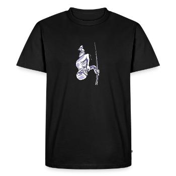 Apnée Plongée apnée Respiration Apnée Plongée profonde - T-shirt Premium bio Homme - noir - Devant - Nico (187cm)