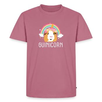 Cochons d’Inde Propriétaire d’animaux I Licorne I Cochon d’Inde I - T-shirt Premium bio Homme - mauve - Devant - Nico (187cm)