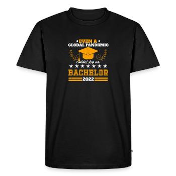 Baccalauréat Diplôme d’études supérieures Baccalauréat 2022 - T-shirt Premium bio Homme - noir - Devant - Nico (187cm)
