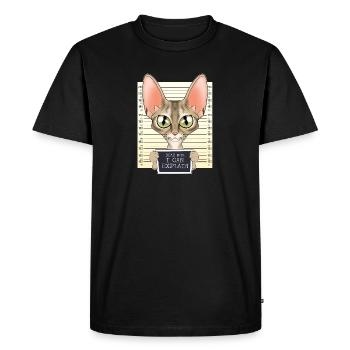 Devon Rex Cat Mom - Dear Mom I Can Explain - Men's Premium Organic T-Shirt - black - Front - Nico (187cm)