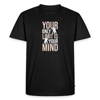 Votre seule limite est sur votre Danse Salsa - T-shirt Premium bio Homme - noir - Devant - Nico (187cm)
