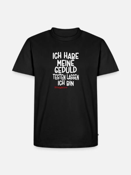 Lustiger Spruch - Männer Premium Bio T-Shirt - Schwarz