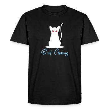 Evil Genius - génie diabolique - T-shirt Premium bio Homme - noir - Devant - Nico (187cm)