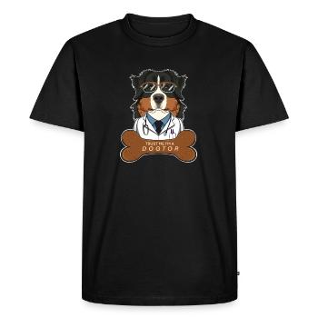 Vétérinaire Bouvier Bernois Trust Me Im A - T-shirt Premium bio Homme - noir - Devant - Nico (187cm)