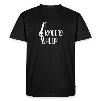 I Knee'd Help Surgery Knee Replacement Recovery - T-shirt Premium bio Homme - noir - Devant - Nico (187cm)