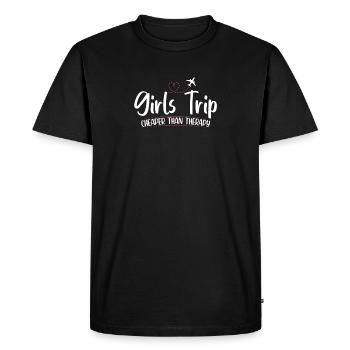 Girls Trip Cheaper Than A Therapy 2021 Fun Party - T-shirt Premium bio Homme - noir - Devant - Nico (187cm)