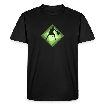 Rebondir les joueurs de basketball - T-shirt Premium bio Homme - noir - Devant - Nico (187cm)