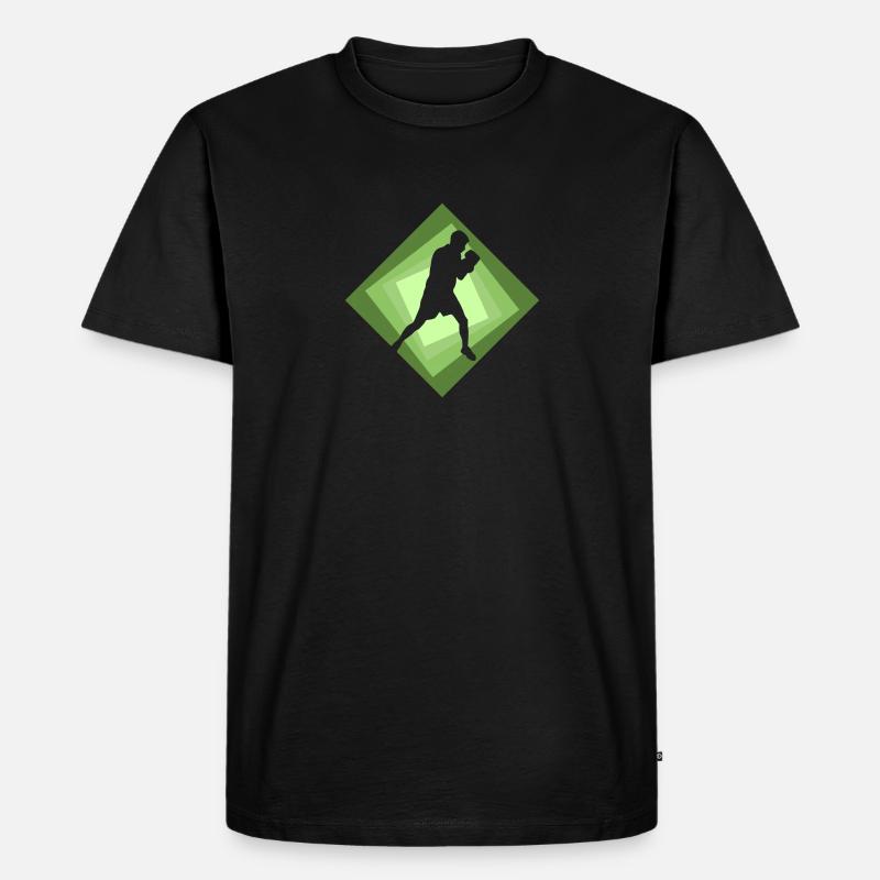 Boxer Jab - Männer Premium Bio T-Shirt - Schwarz