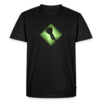 Pénalité joueur de hockey sur glace - T-shirt Premium bio Homme - noir - Devant - Nico (187cm)