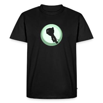 Pénalité de hockey sur glace - T-shirt Premium bio Homme - noir - Devant - Nico (187cm)