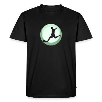 Football Football - T-shirt Premium bio Homme - noir - Devant - Nico (187cm)