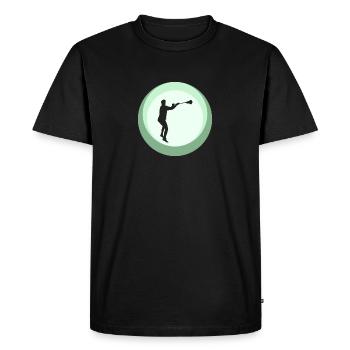 Lacrosse LSM - T-shirt Premium bio Homme - noir - Devant - Nico (187cm)