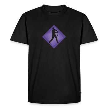 Batting Fielding Baseball Player - Men's Premium Organic T-Shirt - black - Front - Nico (187cm)