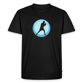 Boxe Boxer Match de boxe - T-shirt Premium bio Homme - noir - Devant - Nico (187cm)