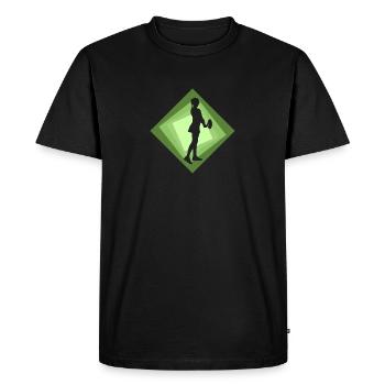 Tennis elbow forehand backhand - Men's Premium Organic T-Shirt - black - Front - Nico (187cm)