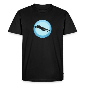 Penalty Defender - Men's Premium Organic T-Shirt - black - Front - Nico (187cm)