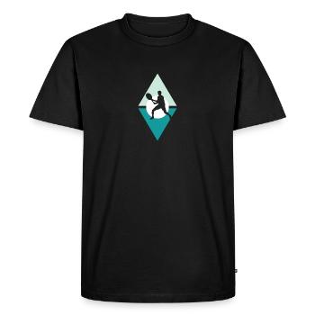 Tennis Tennis Stroke Tennis - Men's Premium Organic T-Shirt - black - Front - Nico (187cm)