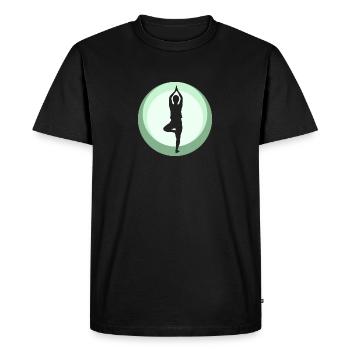 Mantra Vinyasa Yoga - T-shirt Premium bio Homme - noir - Devant - Nico (187cm)