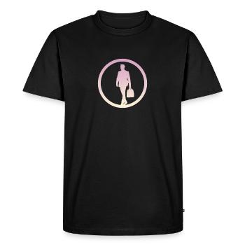 Banking Wall Street Wall Street - Men's Premium Organic T-Shirt - black - Front - Nico (187cm)