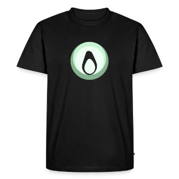 Avocat végétalien pour le petit-déjeuner - T-shirt Premium bio Homme - noir - Devant - Nico (187cm)