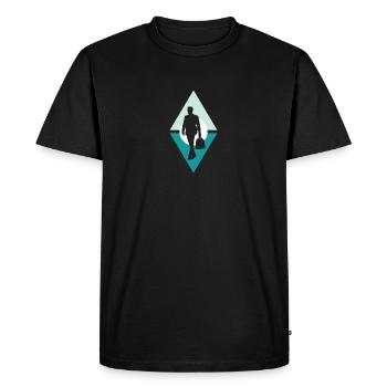 Banquier d’affaires Wall Street - T-shirt Premium bio Homme - noir - Devant - Nico (187cm)