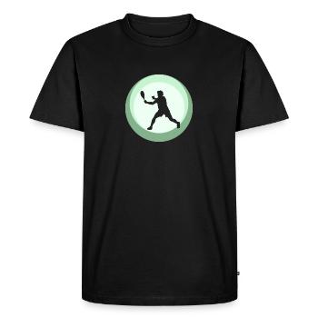 Raquette de squash Joueur de squash Joueur de squash - T-shirt Premium bio Homme - noir - Devant - Nico (187cm)