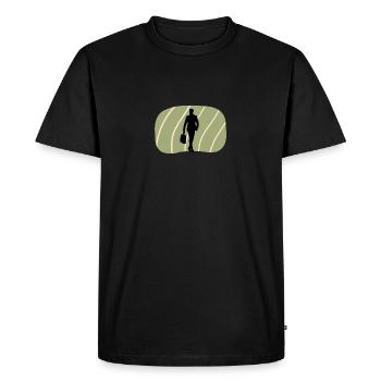 Banques Banques Banques - T-shirt Premium bio Homme - noir - Devant - Nico (187cm)