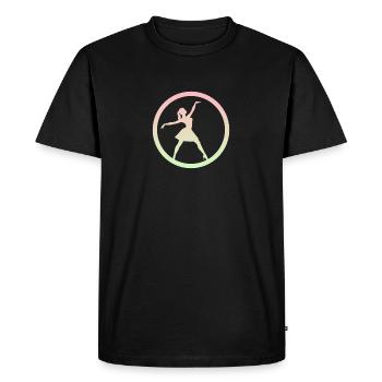 Ballerine Ballet Le Lac des Cygnes - T-shirt Premium bio Homme - noir - Devant - Nico (187cm)